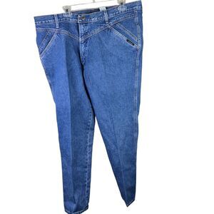 Vintage Rockies Bareback Jeans Womens 22W High Rise Blue Denim Western